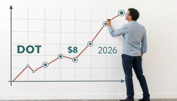 Прогноз цены DOT на 2026 год и потенциал роста выше $8